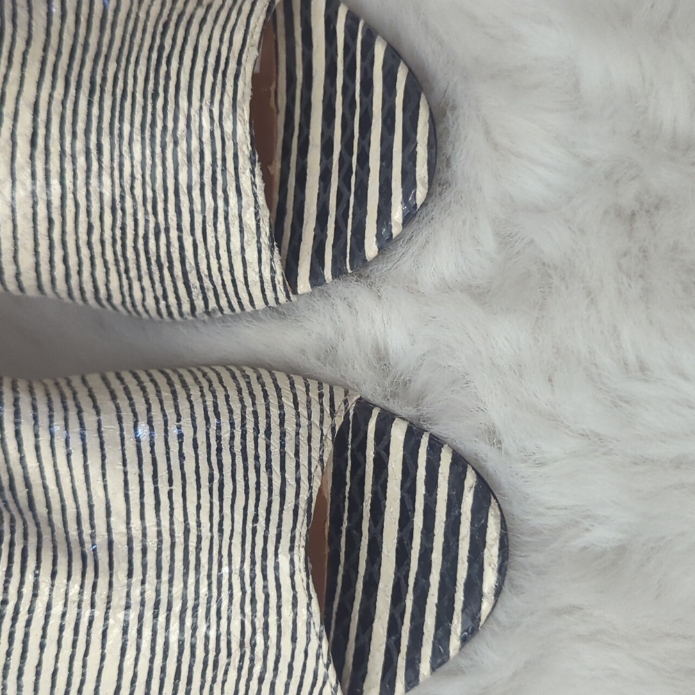 Calvin Klein Marisa Zebra Print Open Toe Heel Mul… - image 5